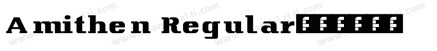 Amithen Regular字体转换